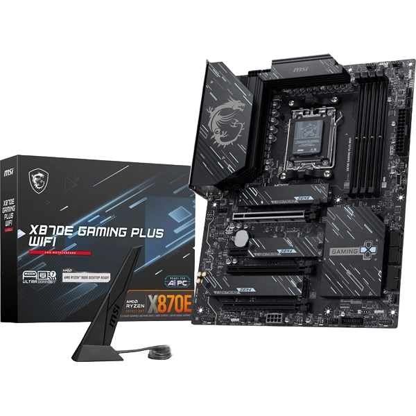 MSI X870E GAMING PLUS WIFI ATX Motherboard for AMD Socket AM5 CPUs